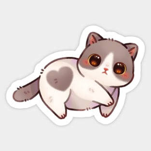 Heart Kitty Sticker